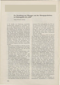 Dokument Zur Gestaltung von Übungen und des Übungsgeschehens zur Satznegation mit „nicht“