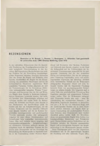 Dokument Rezension zu M. Brandt / I. Persson / I. Rosengren / L. Åhlander: Tysk grammatik för universitets bruk. CWK Gleerup Bokförlag, Lund 1973