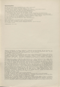 Dokument Autorenverzeichnis/Impressum