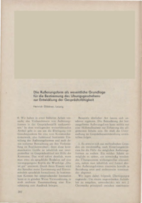 Dokument Die Äußerungsform als wesentliche Grundlage für die Bestimmung des Übungsgeschehens zur Entwicklung der Gesprächsfähigkeit