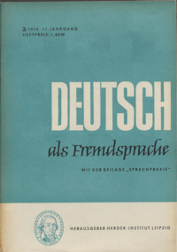 Dokument Deutsch als Fremdsprache Ausgabe 03 1974