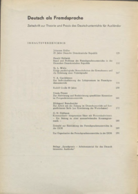 Dokument Inhaltsverzeichnis