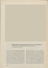 Dokument Kommunikativ bisegmentare Sätze mit Pronominalwörtern