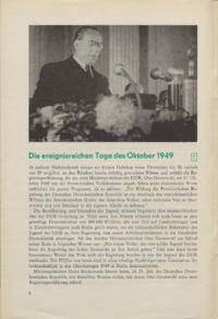 Dokument Die ereignisreichen Tage des Oktober 1949