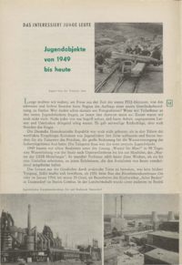 Dokument Das interessiert junge Leute