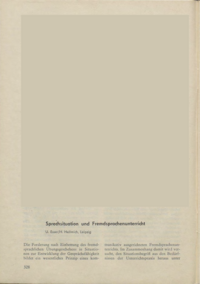 Dokument Sprechsituation und Fremdsprachenunterricht