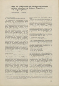Dokument Wege zur Untersuchung von Interferenzerscheinungen zwischen polnischen und deutschen Präpositionen und einige Ergebnisse