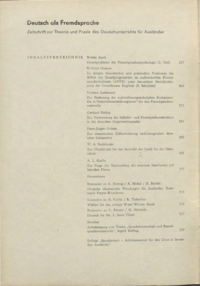 Dokument Inhaltsverzeichnis