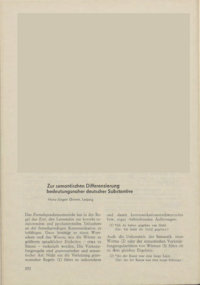 Dokument Zur semantischen Differenzierung bedeutungsnaher deutscher Substantive
