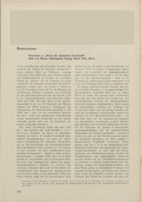 Dokument Rezension zu „Skizze der deutschen Grammatik“
