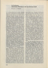 Dokument Zu Problemen statistischer Methoden in der Sprachwissenschaft