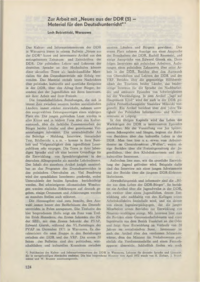Dokument Zur Arbeit mit „Neues aus der DDR (5) – Material für den Deutschunterricht“