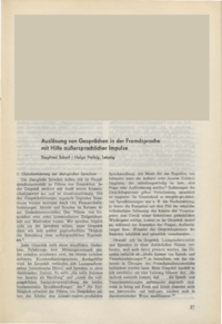 Dokument Auslösung von Gesprächen in der Fremdsprache mit Hilfe außersprachlicher Impulse