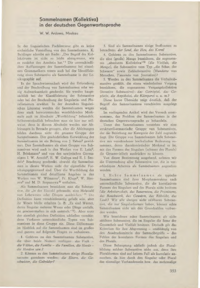Dokument Sammelnamen (Kollektiva) in der deutschen Gegenwartssprache