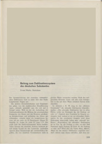 Dokument Beitrag zum Deklinationssystem des deutschen Substantivs