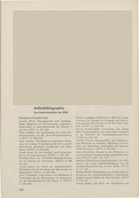 Dokument Artikelbibliographie