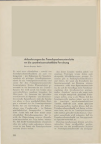 Dokument Anforderungen des Fremdsprachenunterrichts an die sprachwissenschaftliche Forschung