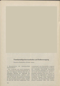 Dokument Fremdsprachige Kommunikation und Textbevorzugung
