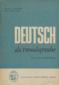 Dokument Deutsch als Fremdsprache Ausgabe 02 1972