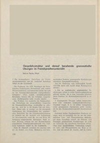 Dokument Gespr&auml;chsstruktur und darauf beruhende grammatische &Uuml;bungen im Fremdsprachenunterricht