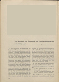 Dokument Zum Verh&auml;ltnis von Grammatik und Fremdsprachenunterricht