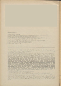 Dokument Autorenverzeichnis/Impressum