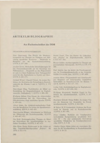 Dokument Artikelbibliographie