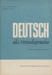 Dokument Deutsch als Fremdsprache Ausgabe 04 1971