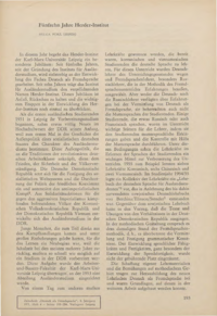 Dokument Fünfzehn Jahre Herder-Institut