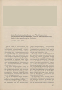 Dokument Zum Korrelations-, Interferenz- und Prioritätenproblem gesprochener und geschriebener Rede bei der Erstvermittlung neuer lexiko-grammatischer Einheiten
