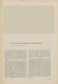 Dokument Zur Entwicklung der dialogischen Sprachaus&uuml;bung