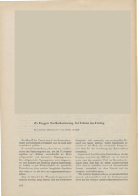 Dokument Zu Fragen der Reduzierung der Valenz im Dialog