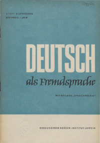 Dokument Deutsch als Fremdsprache Ausgabe 02 1971