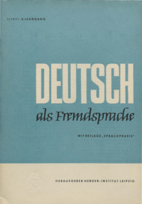 Dokument Deutsch als Fremdsprache Ausgabe 01 1971