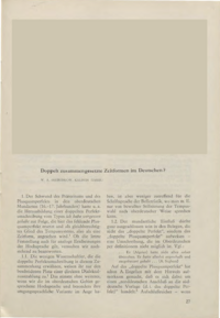 Dokument Doppelt zusammengesetzte Zeitformen im Deutschen?