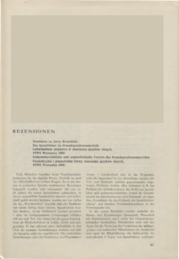 Dokument Rezension zu Jerzy Brzeziński: Das Sprachlabor im Fremdsprachenunterricht / Au&szlig;erunterrichtliche und au&szlig;erschulische Formen des Fremdsprachenunterrichts