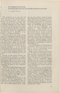 Dokument Zu Problemen der Syntax