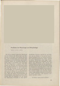 Dokument Probleme der Phonologie und Morphologie