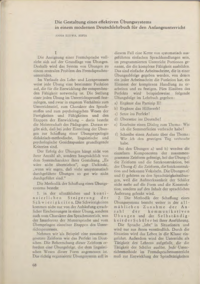 Dokument Die Gestaltung eines effektiven Übungssystems in einem modernen Deutschlehrbuch für den Anfangsunterricht
