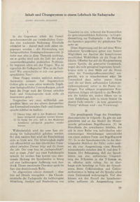 Dokument Inhalt und Übungssystem in einem Lehrbuch für Fachsprache