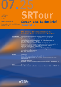 Dokument Steuer- und RechtsBrief Touristik Ausgabe 07 2025