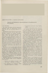 Dokument Material und Methoden der Sprecherziehung im Deutschunterricht für Ausländer