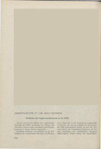 Dokument Probleme der Gegenwartsdramatik in der DDR