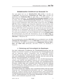 Dokument Redaktionelles Geleitwort zur Kennzahl Yw