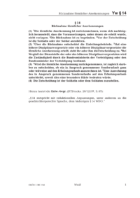 Dokument § 14 Rücknahme förmlicher Anerkennungen