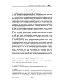 Dokument § 17 Beschleunigungsgebot, Fristen