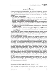 Dokument § 21 Vorläufige Festnahme