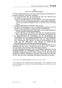 Dokument § 28 Stufen der Disziplinarbefugnis