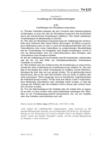 Dokument § 32 Ermittlungen der Disziplinarvorgesetzten