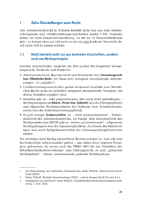 Dokument Zehn Klarstellungen zum Recht
